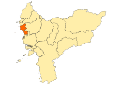 Location within West Kalimantan