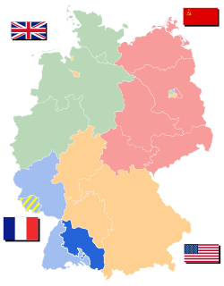 Württemberg-Hohenzollern harita üzerinde