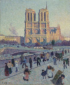 The Quai Saint-Michel and Notre-Dame, by Maximilien Luce