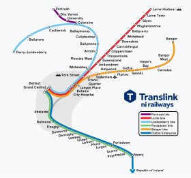 Image illustrative de l’article Réseau des trains suburbains de Belfast