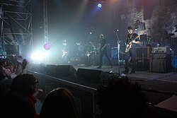 Negrita performing in Borgo Valsugana during their HELLdorado tour in 2009