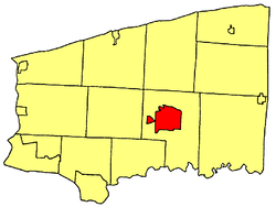 Location within Niagara County