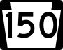 Pennsylvania Route 150 marker