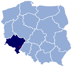 Localização de Niemcza na Polónia