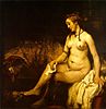 Bathsheba at Her Bath, painted by Rembrandt in 1654