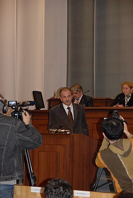 Р. С. Бзаров на межрегиональном молодёжном форуме «Кавказ сегодня и завтра: открытый диалог молодёжи».