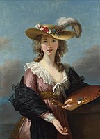 Elisabeth Vigee-Le Brun (1755–1842), Self-portrait, c. 1780s, one of many she painted for sale