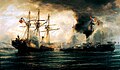 The Naval Combat of Iquique. The Esmeralda versus the Huascar