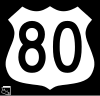 US 80 route marker