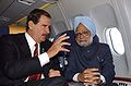 Image 32President Vicente Fox with Prime Minister of India Manmohan Singh (from History of Mexico)
