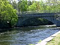 The Willimantic River down by the old thread mill in Willimantic