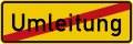 End of Detour or bypass (Germany)