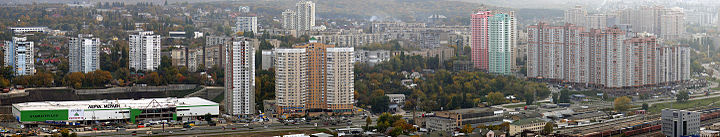 Панорама Саперної слобідки з півночі (Печерськ)