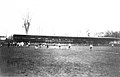 1919, la tribune "populaire" du stade avant réfection (côté canal latéral);