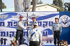 בטקס חילופי מפקדים בחטיבת עוז, עם מחליפו קובי הלר, ספטמבר 2018