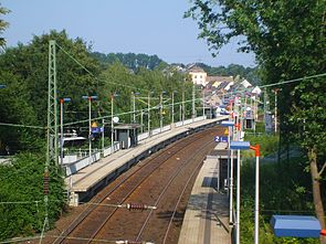 Haltepunkt Essen-Eiberg, Ansicht von Westen