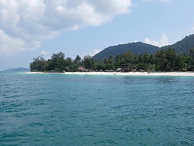 Coastal area of Besar Island