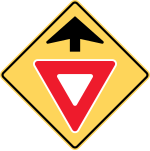 Yield ahead.