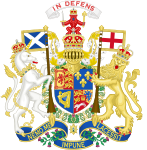 1714년 ~ 1801년 조지 1세, 조지 2세, 조지 3세 시대의 그레이트브리튼 왕국의 왕실 문장 (스코틀랜드 전용 문장)
