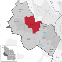 Lage des Stadtteils Müngersdorf im Stadtbezirk Lindenthal