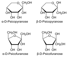 Haworth projection of D-psicose