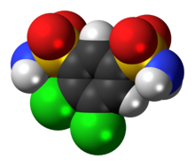 Space-filling model of diclofenamide