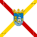 Bandera de un batallón de la División Cántabra en 1809,[9]​ con el lábaro cántabro en sus esquinas[10]​