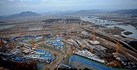 Construction in Sejong City, November 2009