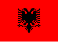 Albaniens flagga