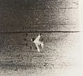 Gun camera photo of an Indian Air Force Folland Gnat shortly before being shot down by a Pakistan Air Force F-86F Sabre during the Indo-Pakistani War of 1971