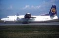 Un Fokker 50 de Lufthansa CityLine en 1992 à Roissy