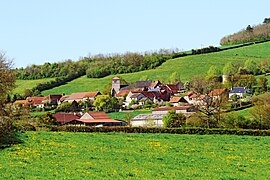 Fontangy on the side of Mont Ligot