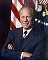 Image 7Gerald Ford, a politician from Grand Rapids who was elected to the House of Representatives thirteen times and also served as House Minority Leader and then Vice President, became the 38th President of the United States after the resignation of Richard Nixon. (from History of Michigan)