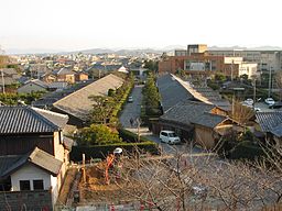 Traditionell gata i centrala Matsusaka