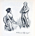 Image 18"Oh Edward! How can you?", a late-19th-century illustration from Sense and Sensibility (1811) by Jane Austen, a pioneer of the genre (from Romance novel)