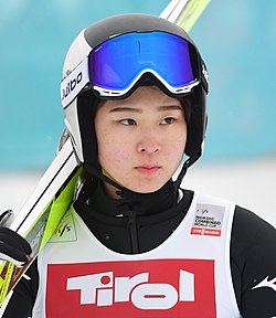 Haruka Kasai Seefeldin maailmancupkilpailuissa tammikuussa 2023.