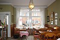 Kaffeehaus Heldt, Fenster von 1908, Blick zum Rathausmarkt, 2013