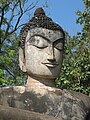 Wat Phra Kaeo, tête de Bouddha.