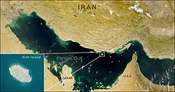 Location of Kish Island