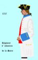 Uniforme du régiment de 1757 à 1762