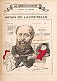 Lacretelle caricaturé par Henri Demare pour Les Hommes d'aujourd'hui no 145.