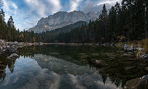 50. Platz: Martin Kraft mit Der Frillensee mit Blick auf die Zugspitze