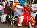 Masong are getting ready to participate in the morning parade starting from one of the am in Western Phuket