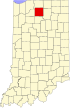 State map highlighting Marshall County