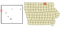 Location of Carpenter, Iowa