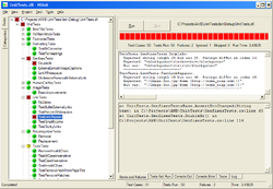 צילום מסך של ממשק NUnit 2.4.6 בסביבת חלונות
