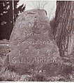 1774 Caleb Aldrich milestone on Rt. 146A near Landmark Hospital