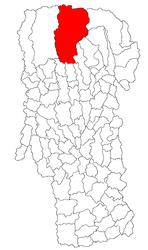 Location in Argeș County