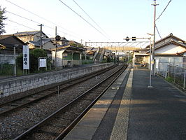 De sporen van het station.