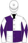 White and purple (quartered), diabolo on sleeves